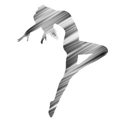 dancing woman silhouette
