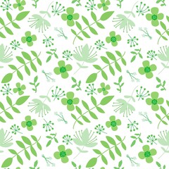 Obraz premium Floral summer seamless flower pattern for fabrics and linens and wrapping paper and kids clothes print and fashion