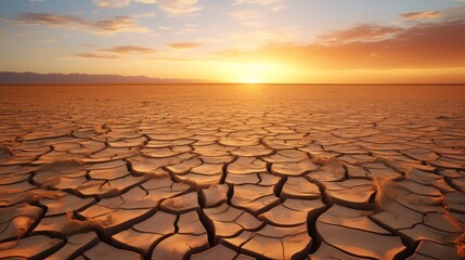A stunning desert landscape at sunset