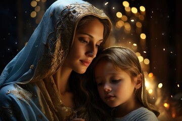 Virgen del Carmen, Blessed Virgin Mary, Our Lady Nossa Senhora do Carmo, mother of God in the...