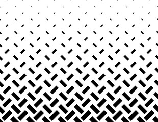 Seamless pattern. Black rectangles. Short fade out