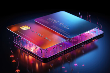 A digital wallet concept allowing users to store various loyalty cards, coupons, and payment methods in one convenient app. Concept of streamlined payments. Generative Ai.