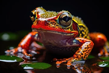 Deurstickers Colorful rainforest poison  frog © ChaoticMind