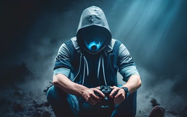 person with a controler