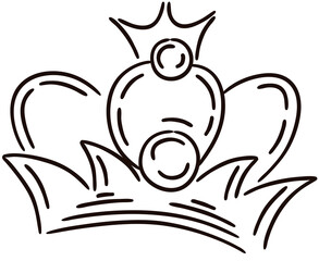 elements crowns hand drawn isolated © Jira