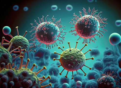 Virus and dna in a vein