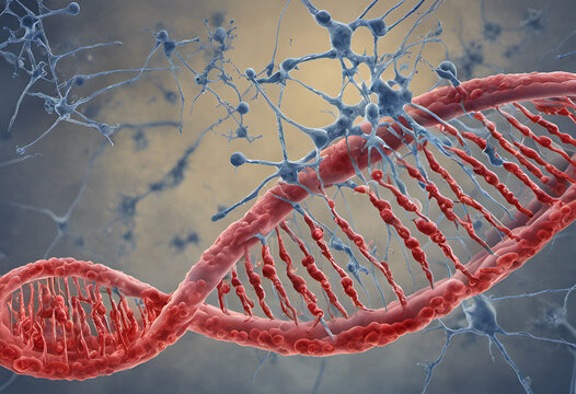 Virus and dna in a vein