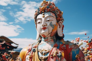 ブッダ像,Generative AI AI画像