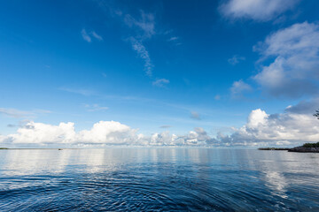 Beautiful sea of Miyakojima, Japan.