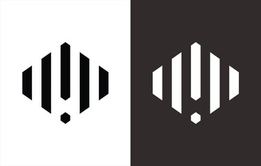 MONOGRAPH LOGO DESIGN THAT FORMS AN EXCLAMATION MARK