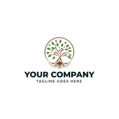 wellness tree logo design