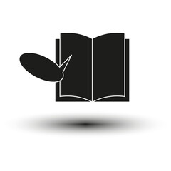 Quote book icon. Aphorism symbol. Phrase sign. Vector illustration. EPS 10.