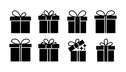 Gift icon vector. gift box icon. birthday gift