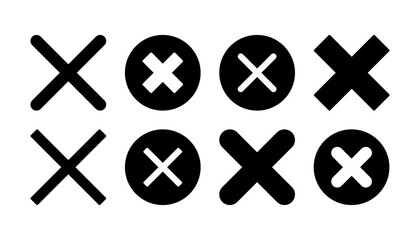 Close vector icon. Delete icon. remove, cancel, exit symbol.