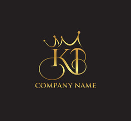 kb initial luxury logo design