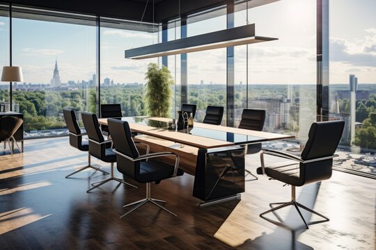 Modern Business Office Conference Room Of A Startup Company