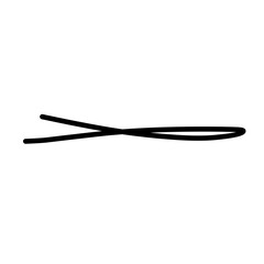 Hand drawn scribble lines