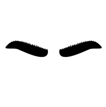 Eyebrow shape illustration