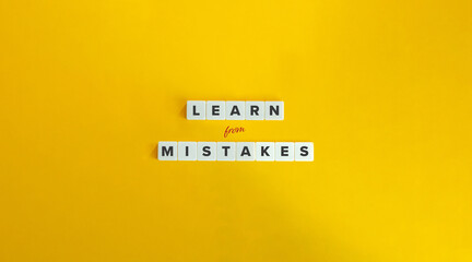 Learn From Mistakes. Growth Mindset Concept.