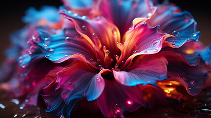 Fototapeta premium Exploring Explosive Beauty with Digital Geometry