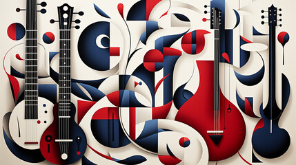 Symphonic Reverie: Minimalist Abstract Pattern