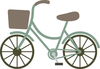 Fototapeta na wymiar シンプルかわいい自転車のイラスト