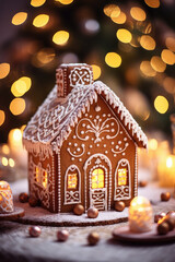  Gingerbread House Christmas Scene