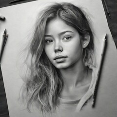 Naklejka premium portrait of a woman