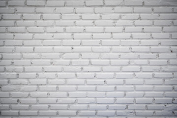 Modern white brick wall texture for background. white brick wall may used as background.