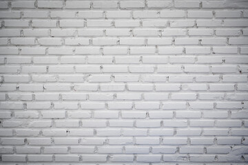 Modern white brick wall texture for background. white brick wall may used as background.