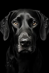 Black Labrador Retriever Portrait