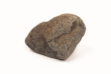 photo of river rocks isolated on white background