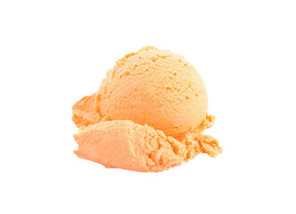 Ice cream orange   transparent png - obrazy, fototapety, plakaty