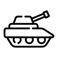 tank Line Icon