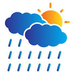 drizzle gradient icon