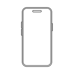 outline smartphone icon