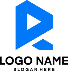 Abstract Letter R logo design inspiration