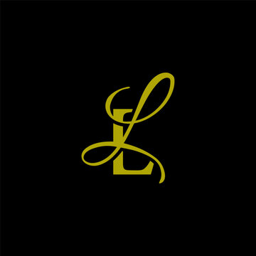 initial letter ll unique monogram logo vector