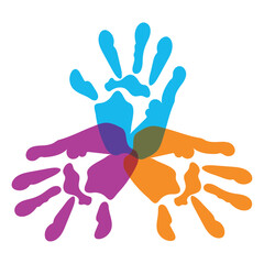 handprint paint color solidarity