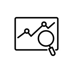 Finance Technology icon, Analysis Icon