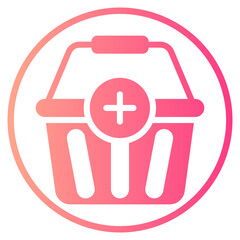 basket gradient icon