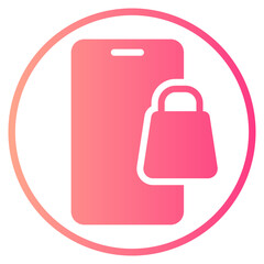 smartphone gradient icon