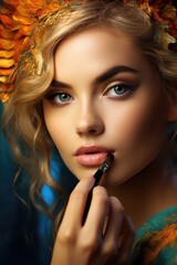 portrait of a woman with makeup