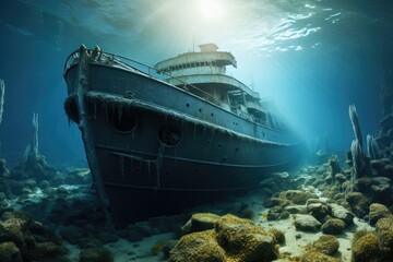 ship under water