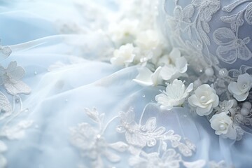 Close up of a Wedding dress 