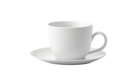 Obraz premium Empty white coffee cup on Transparent background