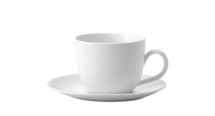 Foto op Plexiglas Empty white coffee cup on Transparent background © shabbir