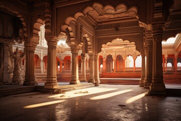 interiors of a temple