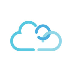 Cloud logo vector template