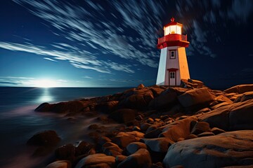 lighthouse on the coast